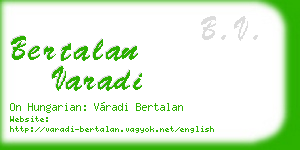bertalan varadi business card